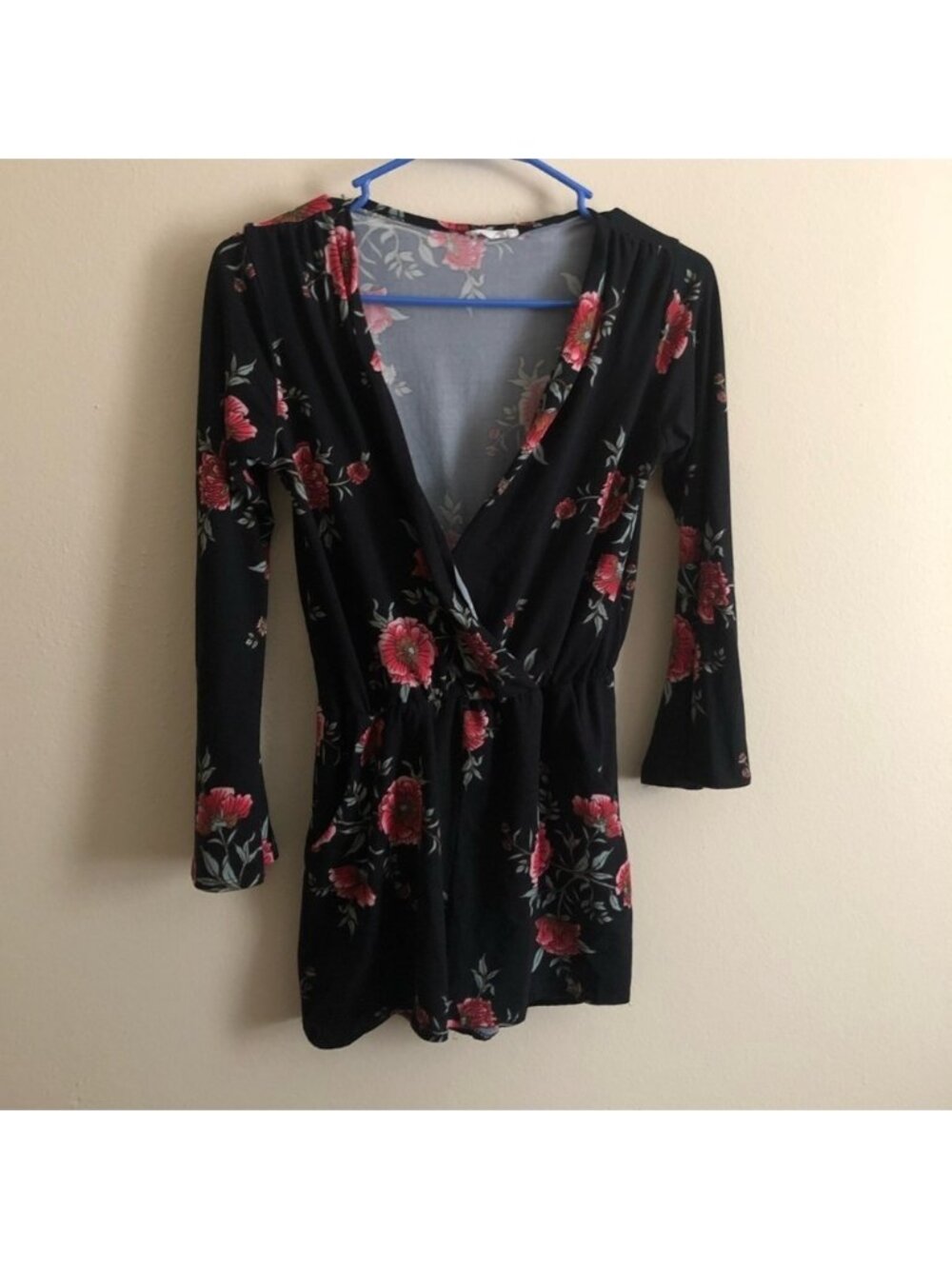 Floral Long Sleeve Romper